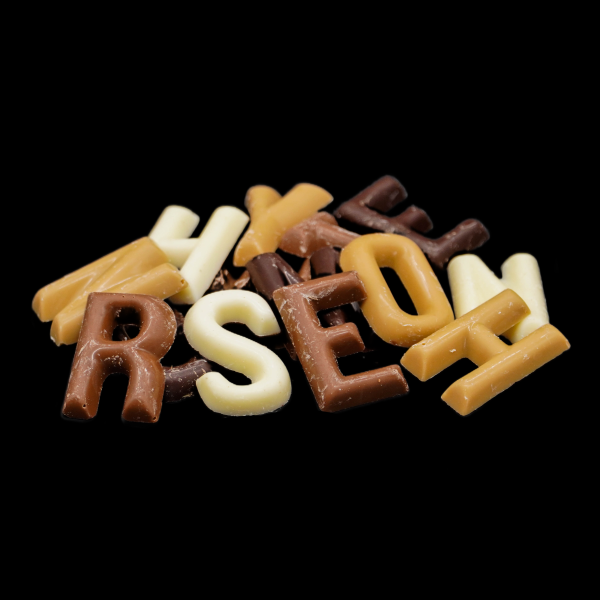 Chocolade letters klein